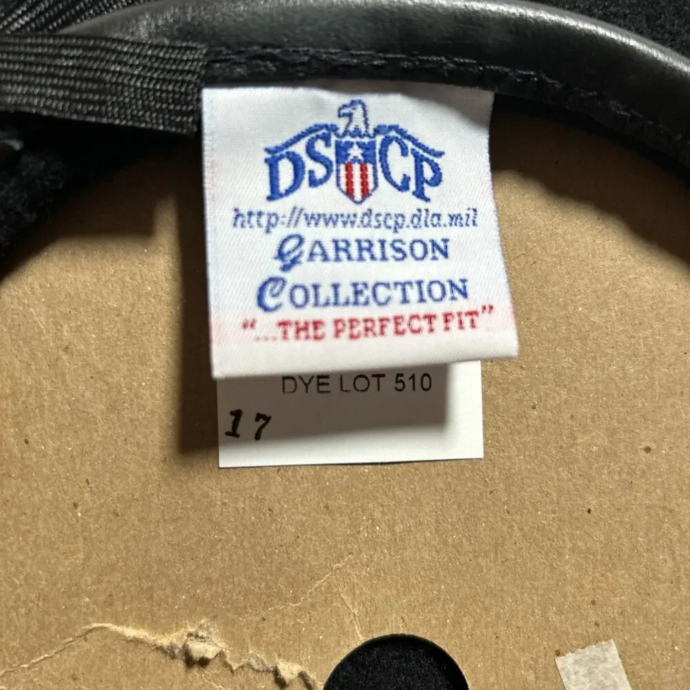 U.S. Military Garrison Collection Army Black Wool Beret Hat Cap Size 6 3/4 USA